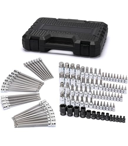 VCT 24pc Long Spline & Short Spline Bit Socket Set S2 STEEL XZN